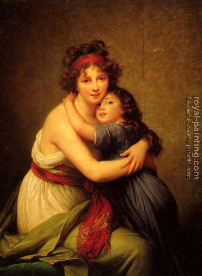 Louise Elisabeth Vigee Le Brun : Madame Vigee-Le Brun and her daughter